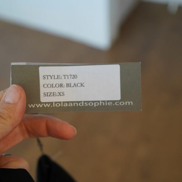 Double Georgette Cap Sleeve Top - Lola &‎ Sophie NWT XS - Picture 5 of 8